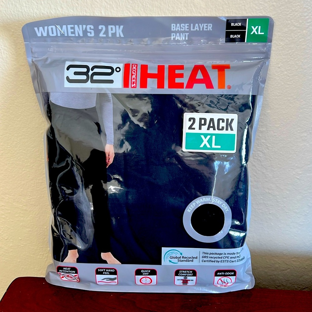 32 Degrees women’s base layer pant (2 pack)